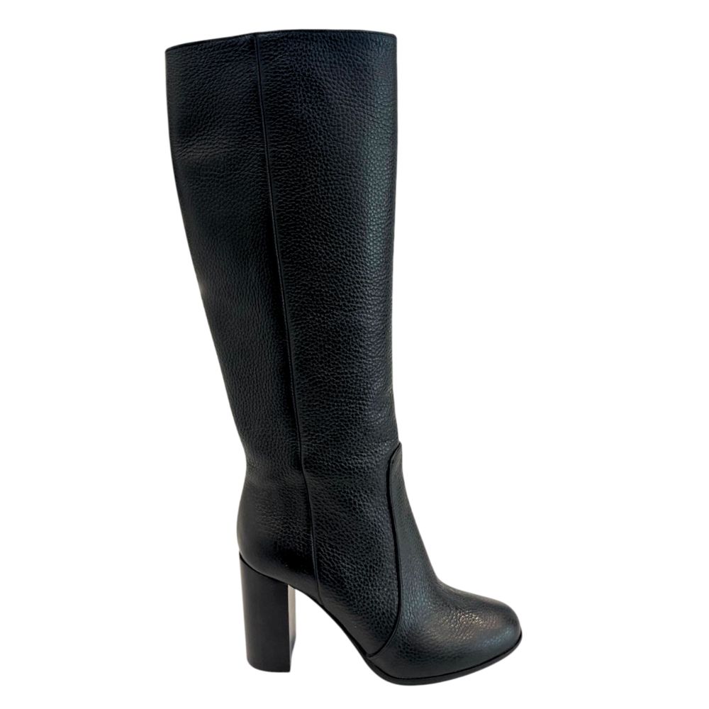 Bottes en cuir noir Borbonese pour femme