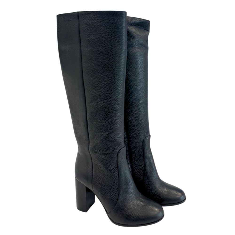 Bottes en cuir noir Borbonese pour femme