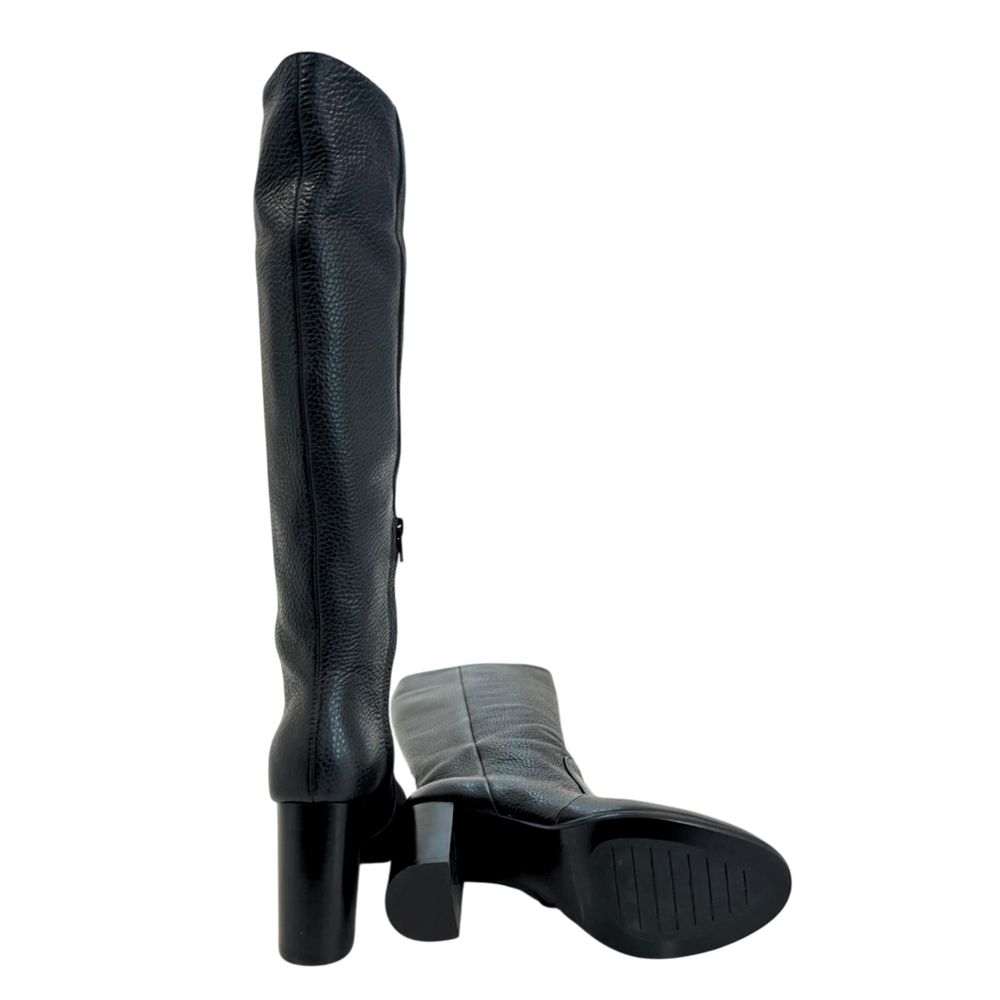 Bottes en cuir noir Borbonese pour femme