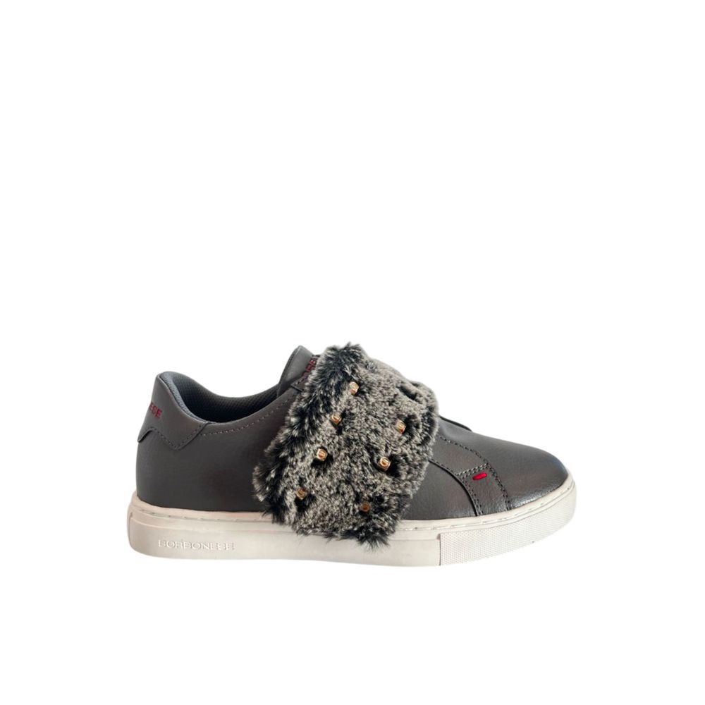 Baskets en caoutchouc gris Borbonese pour femme