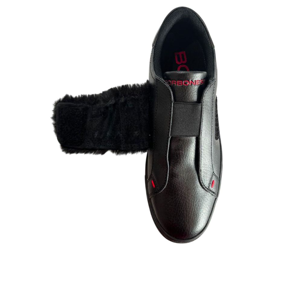 Baskets femme en caoutchouc noir Borbonese