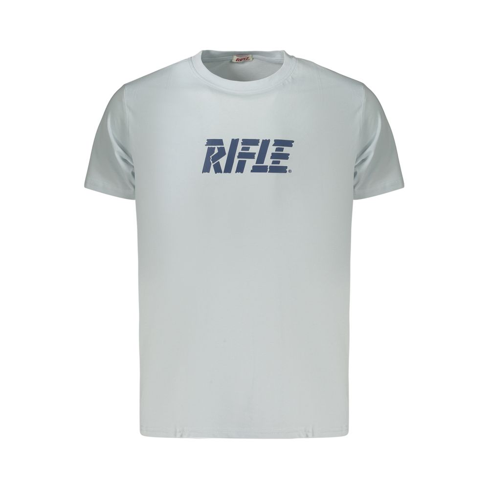 T-shirt en coton bleu clair pour homme Rifle