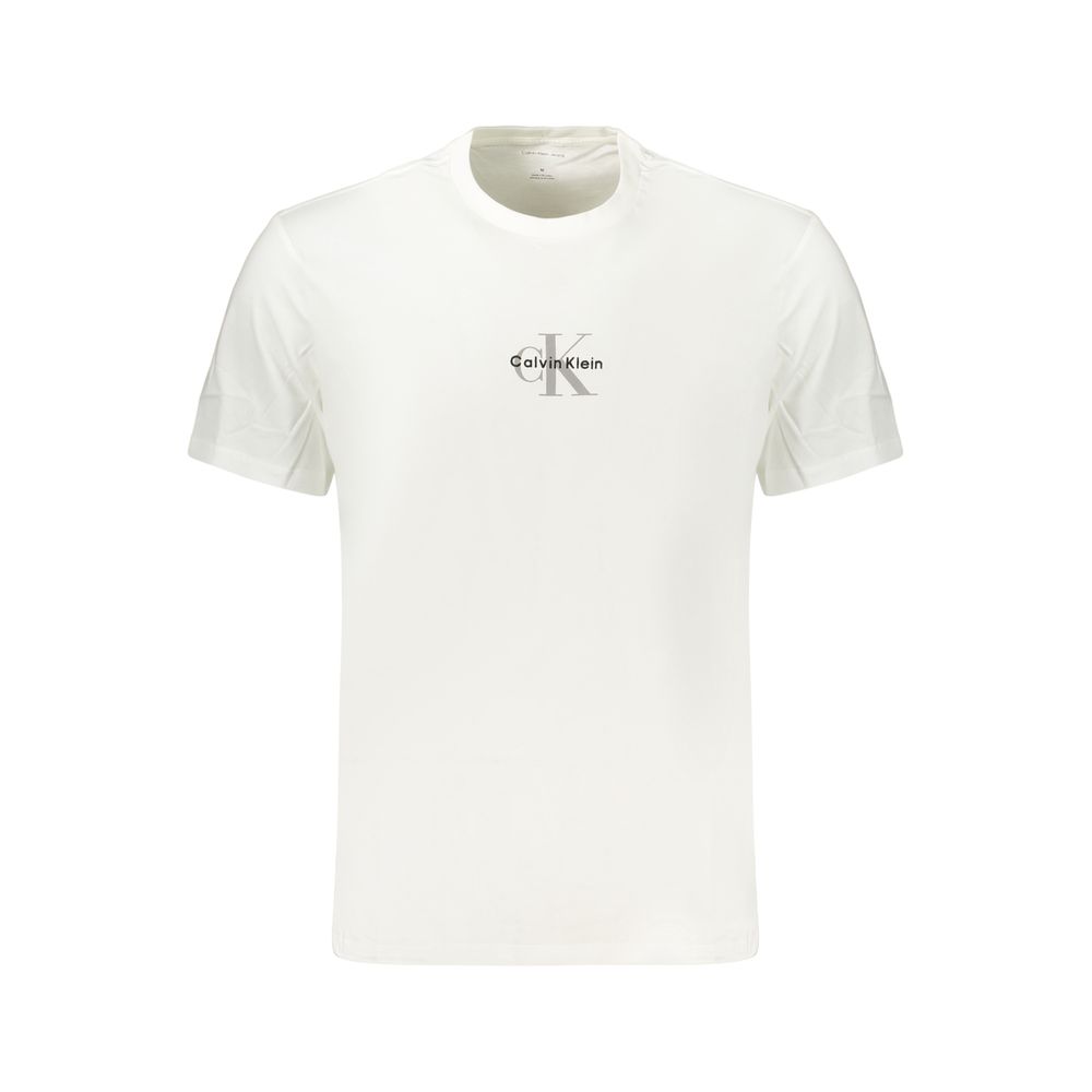 T-shirt Calvin Klein blanc en coton pour homme