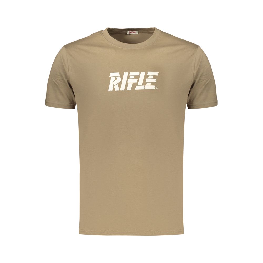 T-shirt homme coton marron fusil
