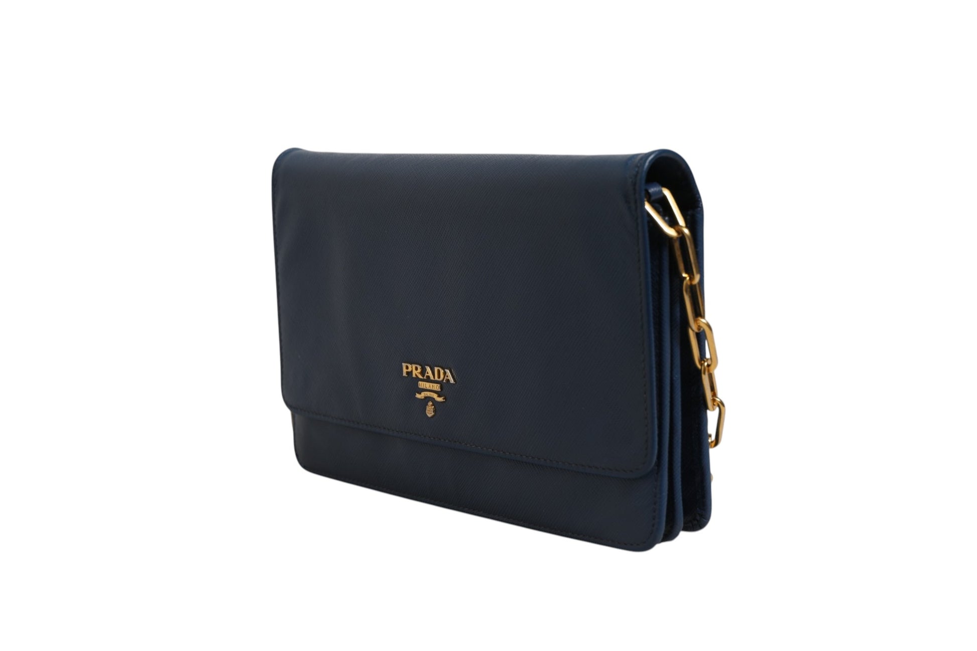 Prada Blue Clutch Bag for Women detail view