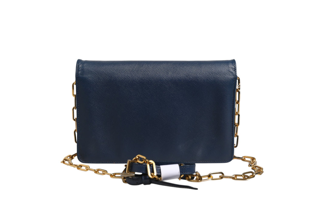 Prada Blue Clutch Bag for Women side view