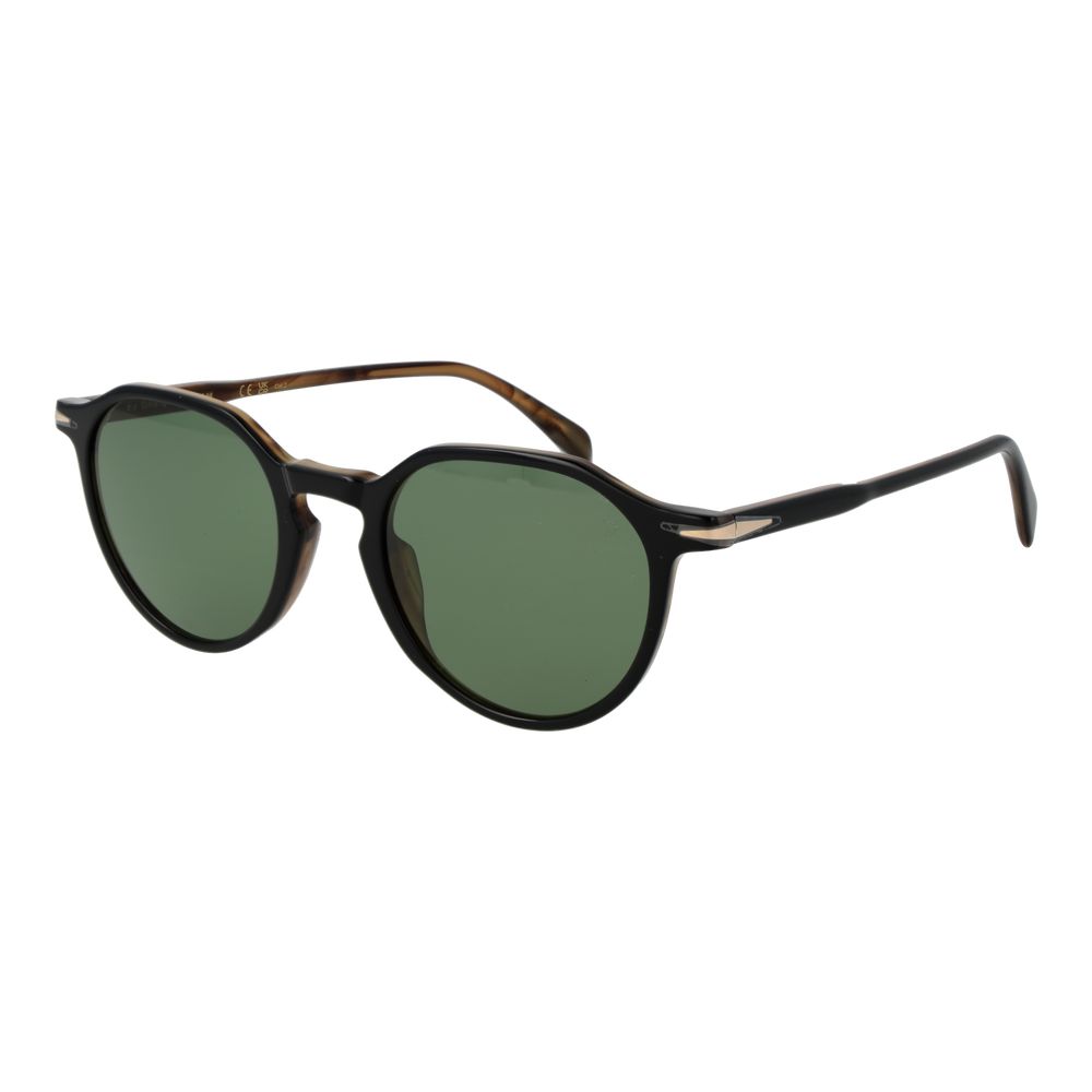 Lunettes de soleil en acétate noir David Beckham