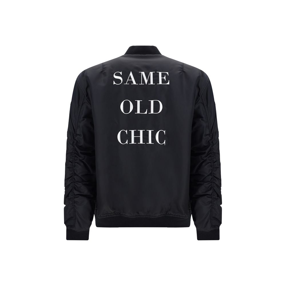 Bomber Moschino noir en polyamide