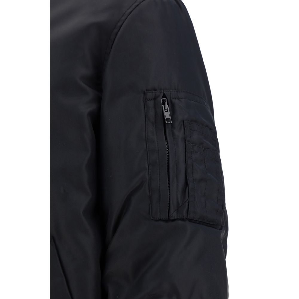 Bomber Moschino noir en polyamide