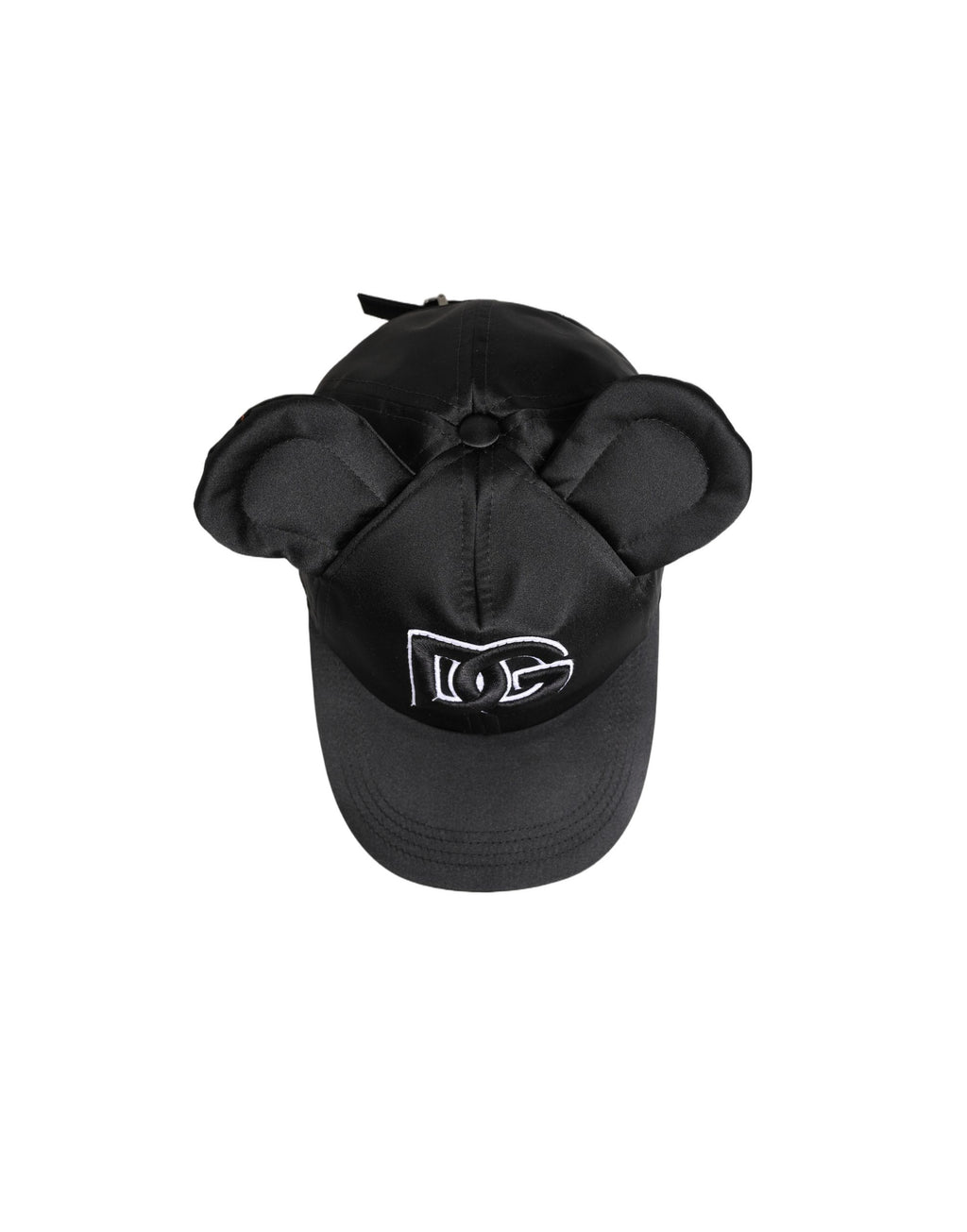 Casquette de baseball Dolce & Gabbana en velours noir à oreilles d'animal pour homme