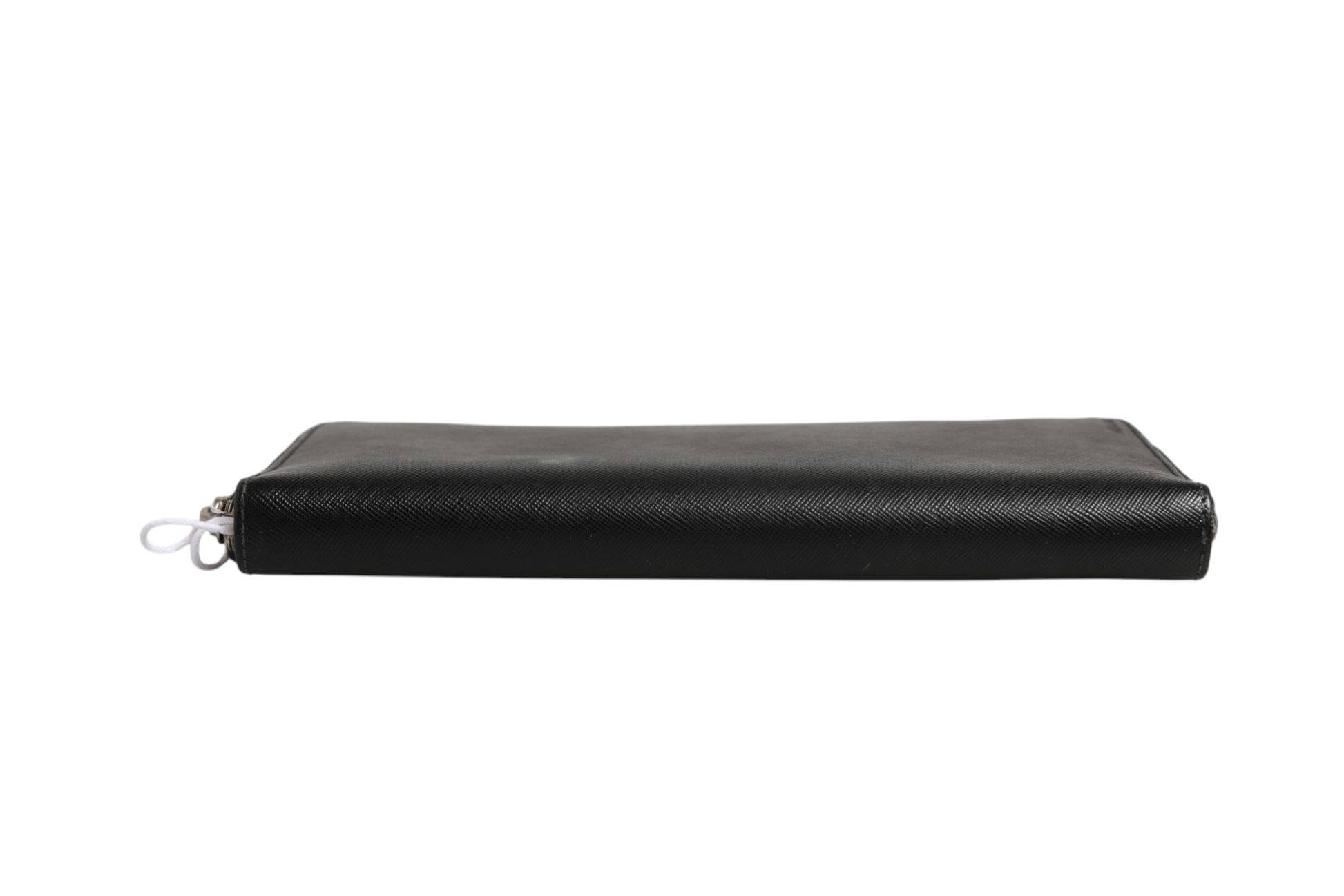 Portefeuille de voyage zippé Prada en cuir Saffiano Baltico