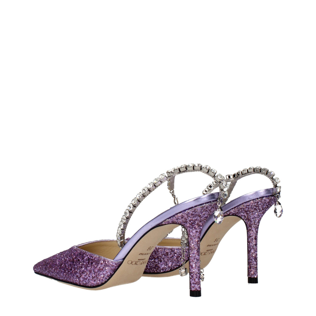 Jimmy Choo Purple Stiletto Heels for Women side view