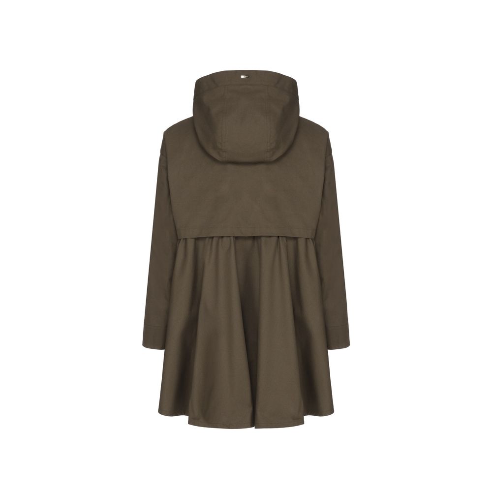 Manteau bicolore en coton Herno