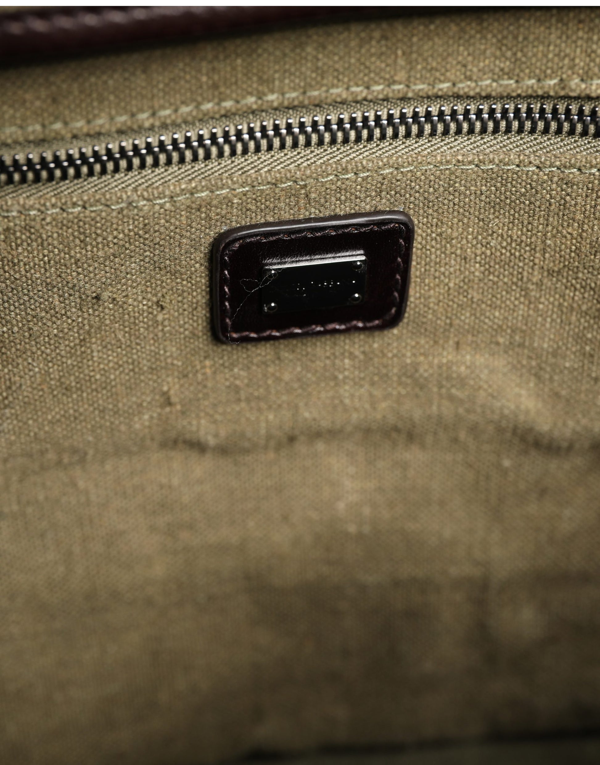 Dolce & Gabbana Sac de sport/épaule bi-matière vert militaire