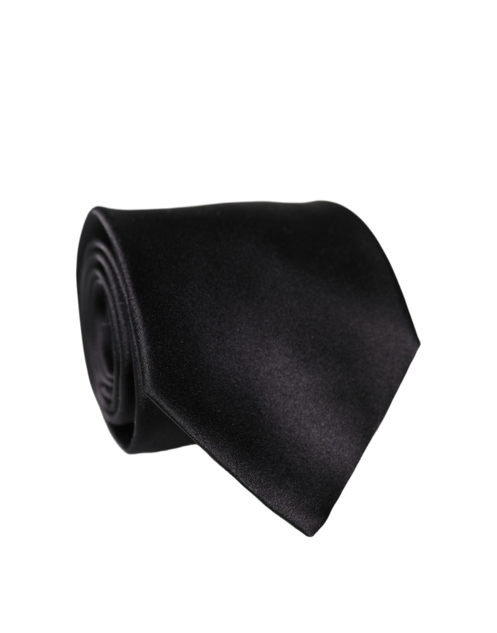 Cravate en Soie Ajustable Marron Broderie Logo Homme Dolce & Gabbana
