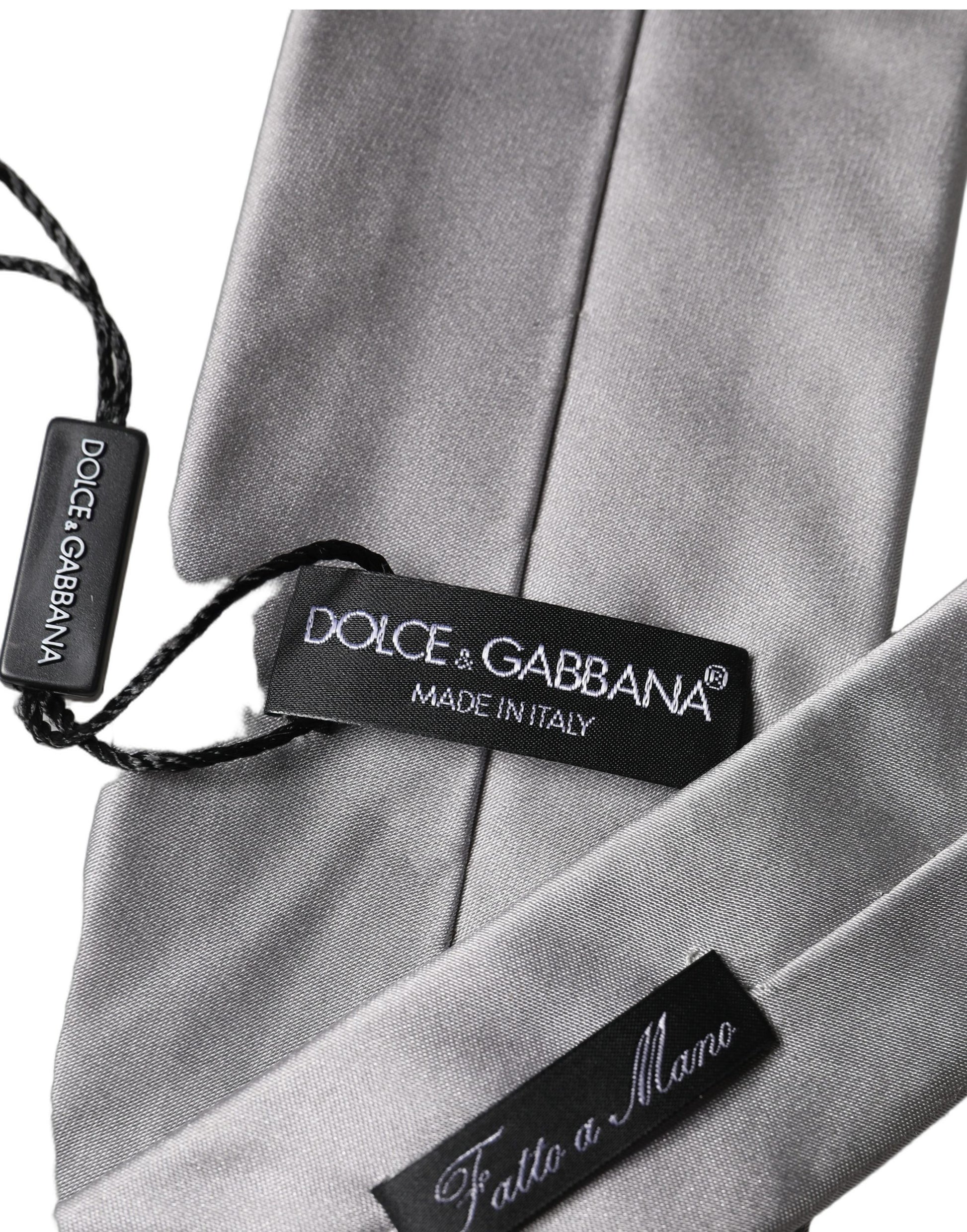 Dolce & Gabbana Grey Ties for Men side view