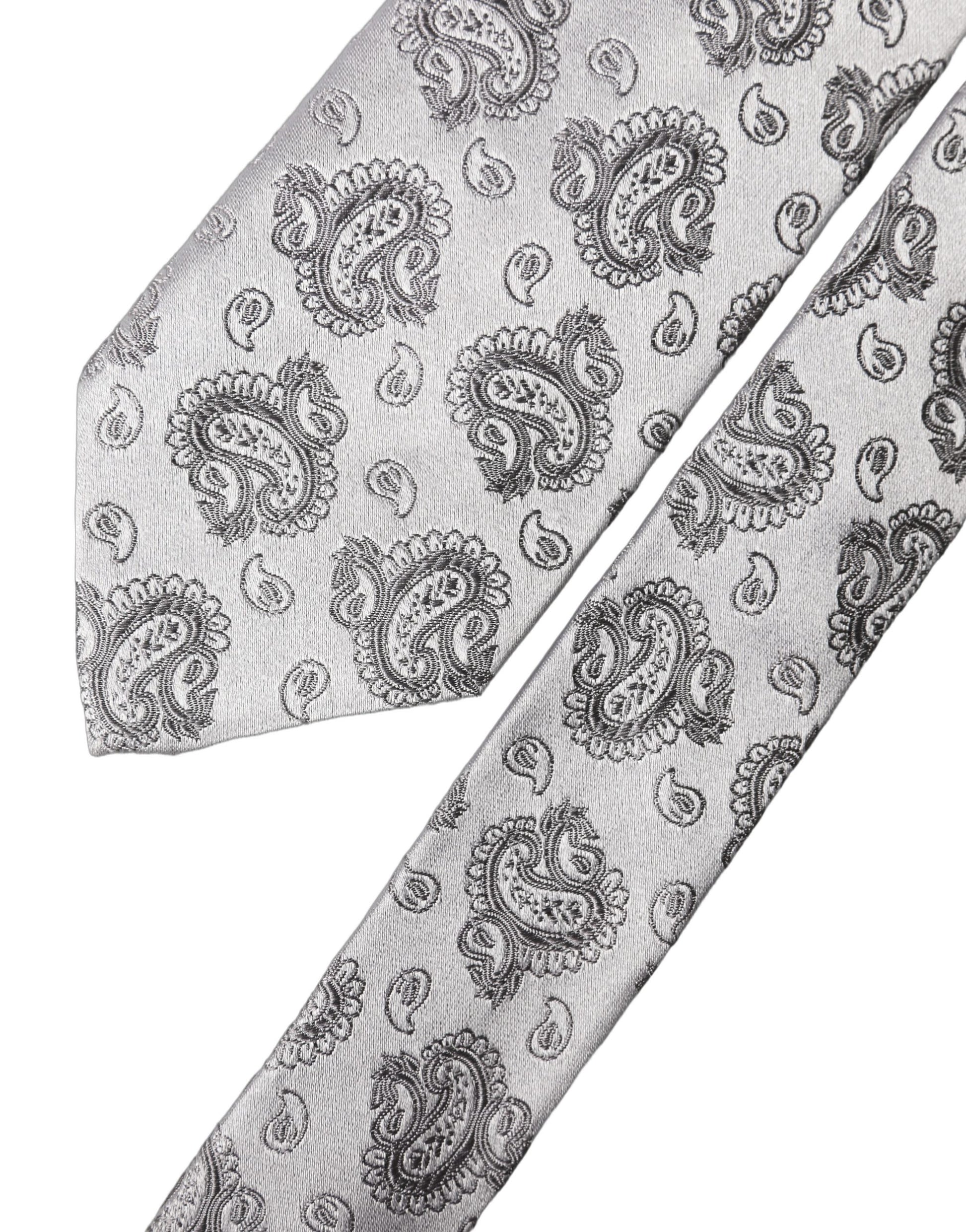 Dolce & Gabbana Grey Ties for Men side view