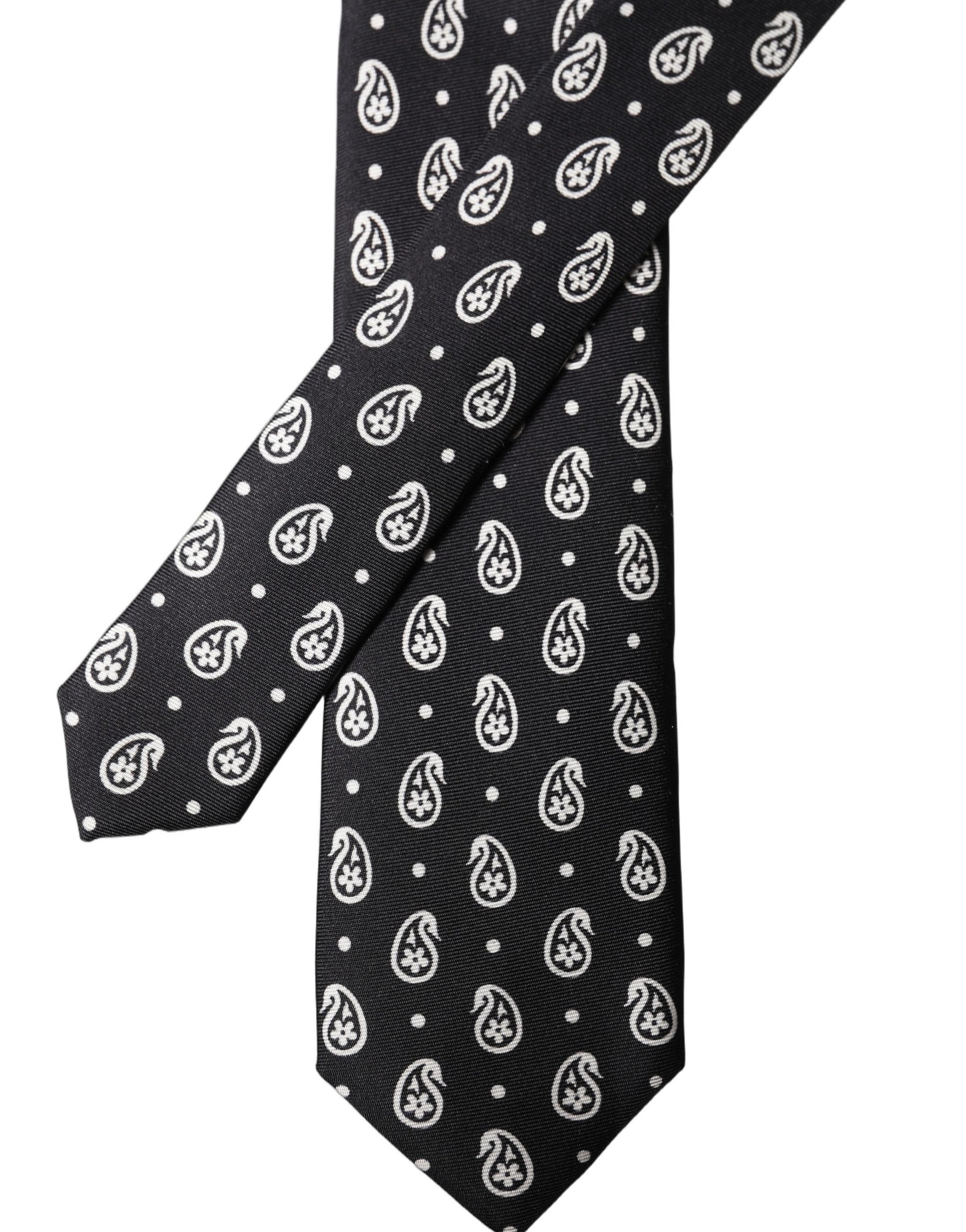 Dolce & Gabbana Black Ties for Men detail view