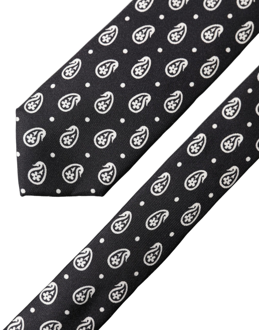 Dolce & Gabbana Black Ties for Men side view