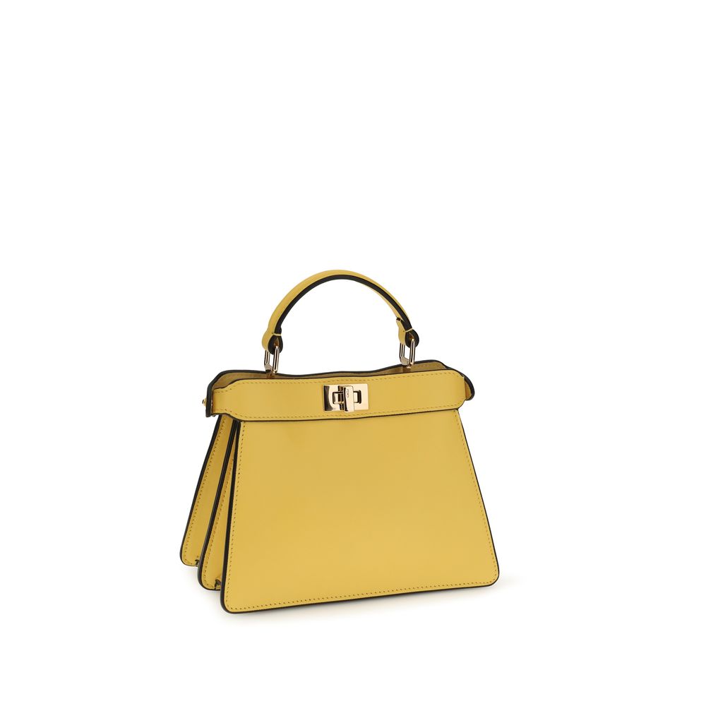 Sac à main Fendi en cuir de veau bicolore Bos Taurus