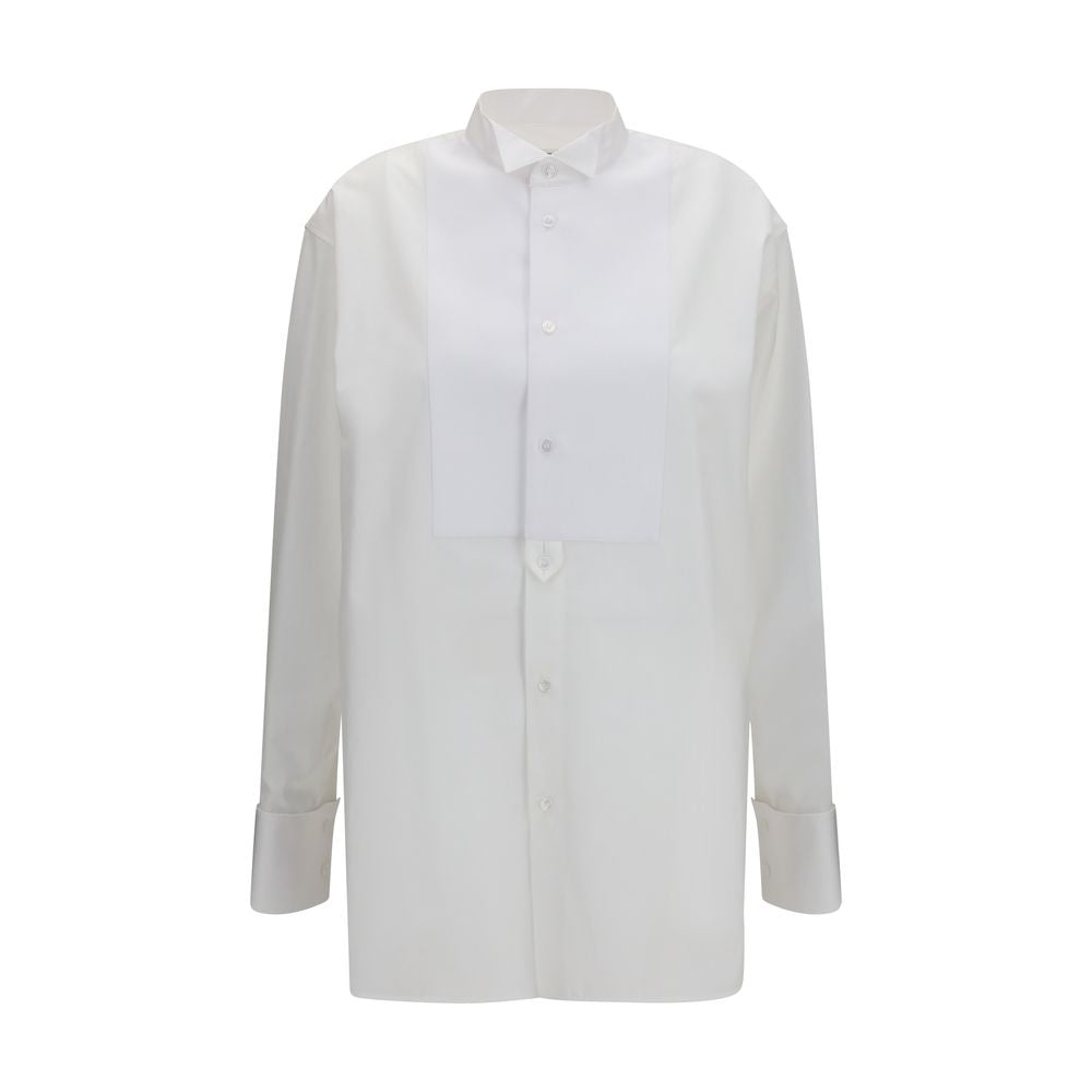 Chemise habillée Saint Laurent en coton blanc
