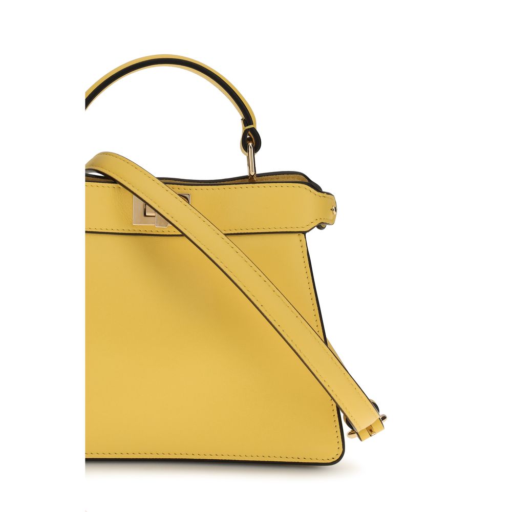 Sac à main Fendi en cuir de veau bicolore Bos Taurus