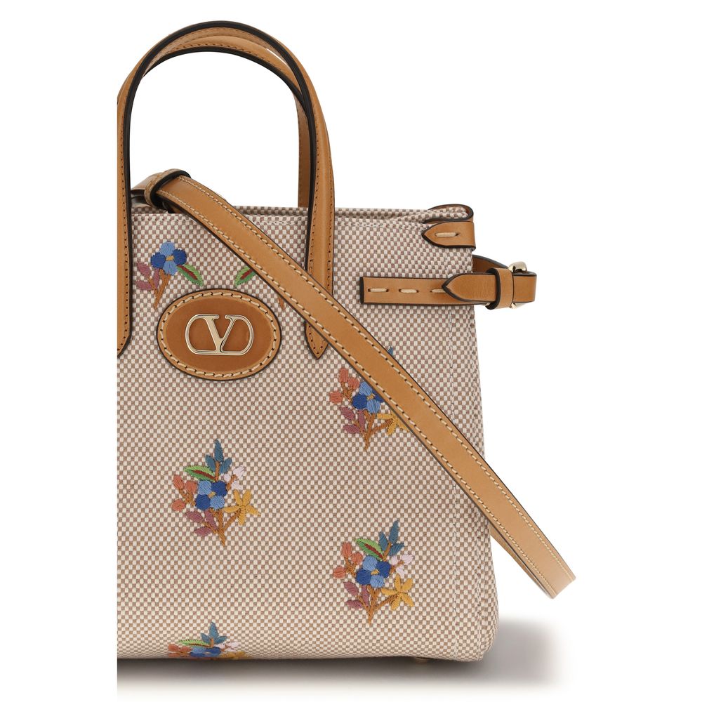 Valentino Garavani Beige Handbag for Women side view