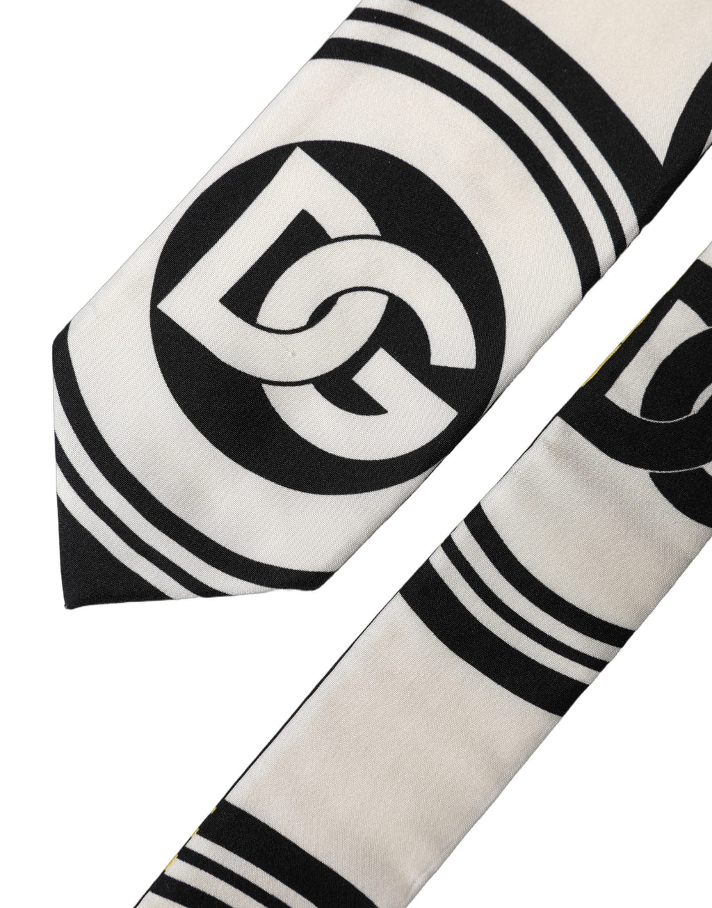 Cravate Homme Ajustable en Soie à Imprimé Monogramme Multicolore Dolce & Gabbana