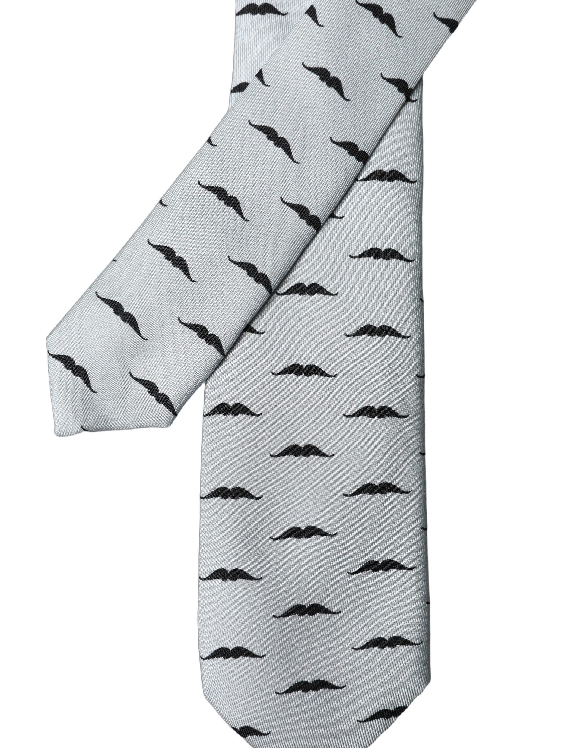 Dolce & Gabbana Grey Ties for Men side view