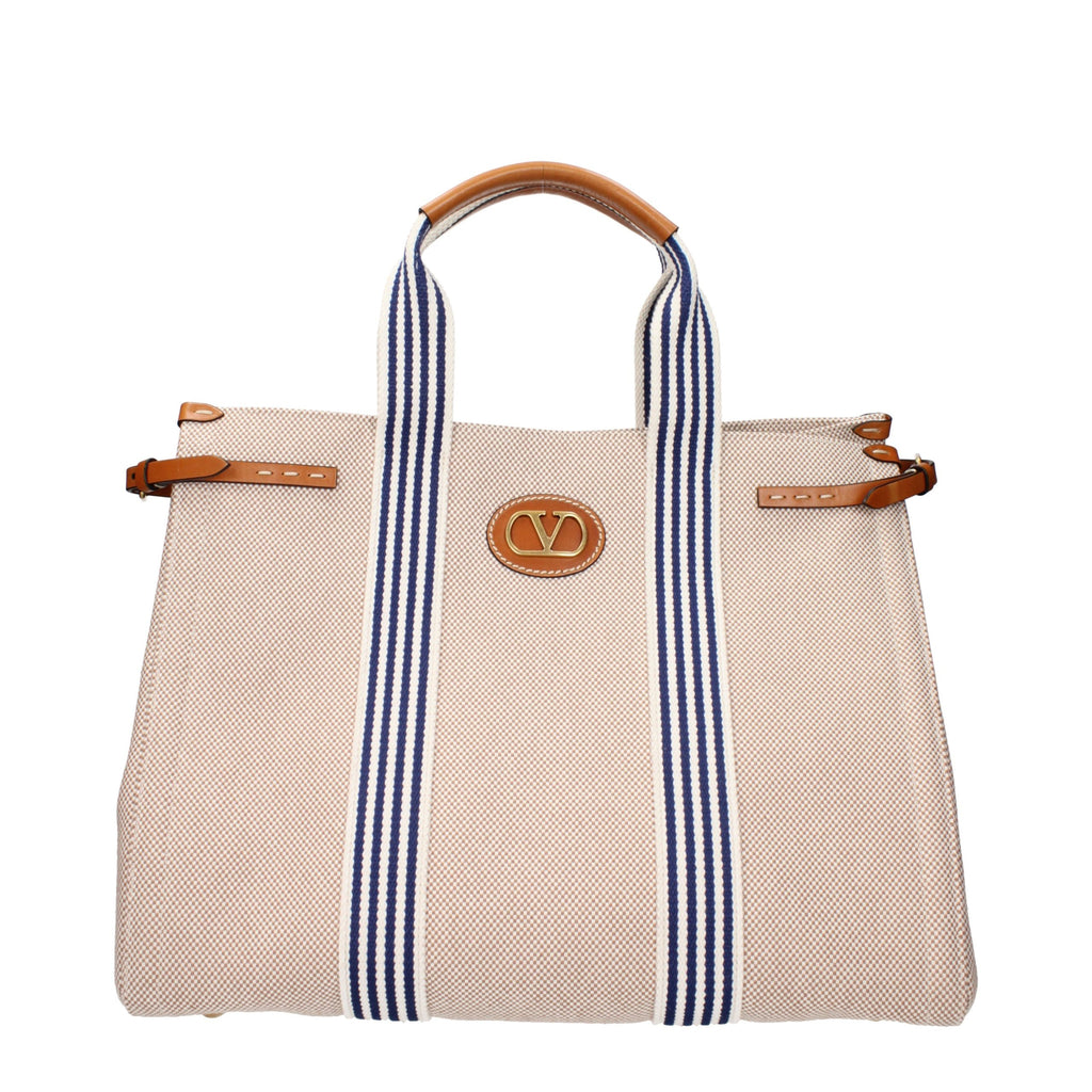 Sac à main Valentino Garavani en tissu beige
