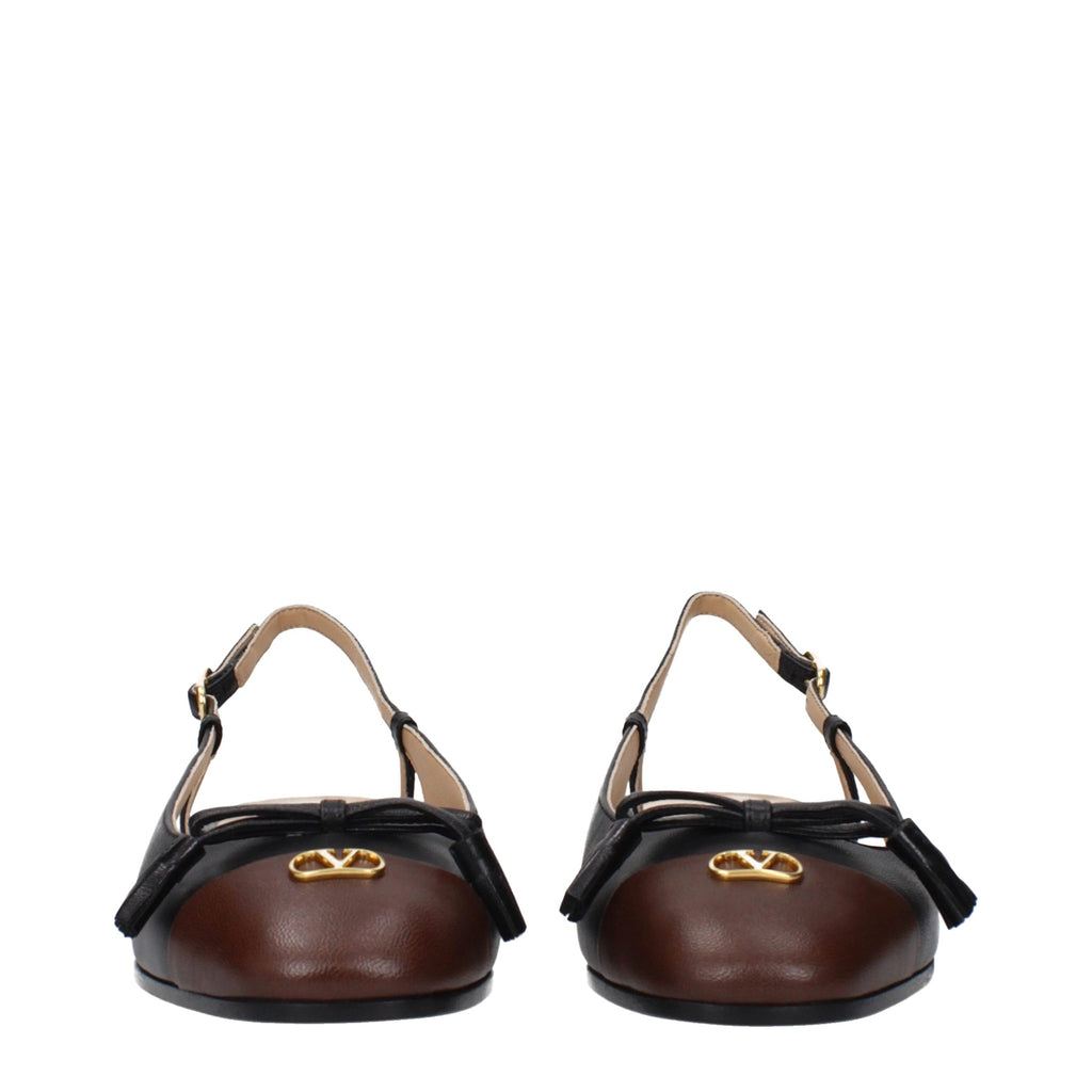 Valentino Garavani Ballerines en Cuir Noir