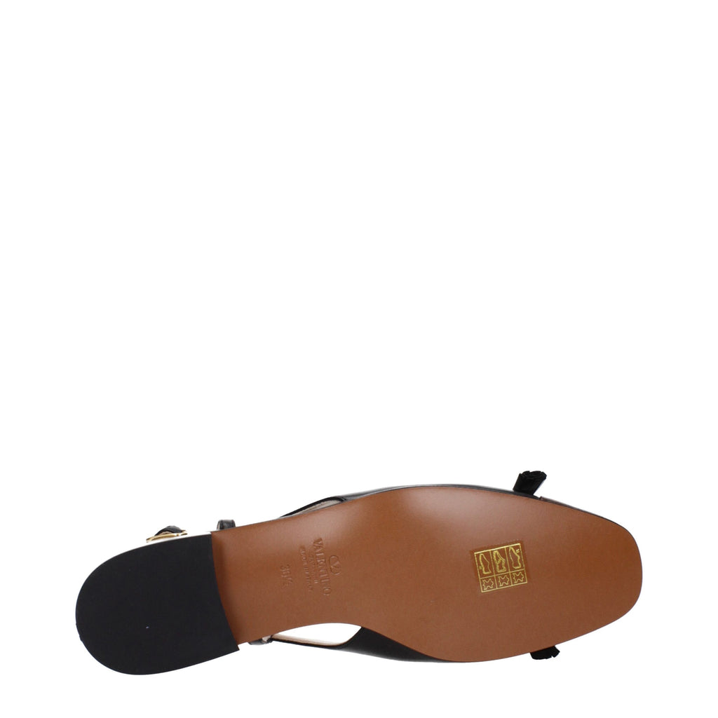 Valentino Garavani Ballerines en Cuir Noir