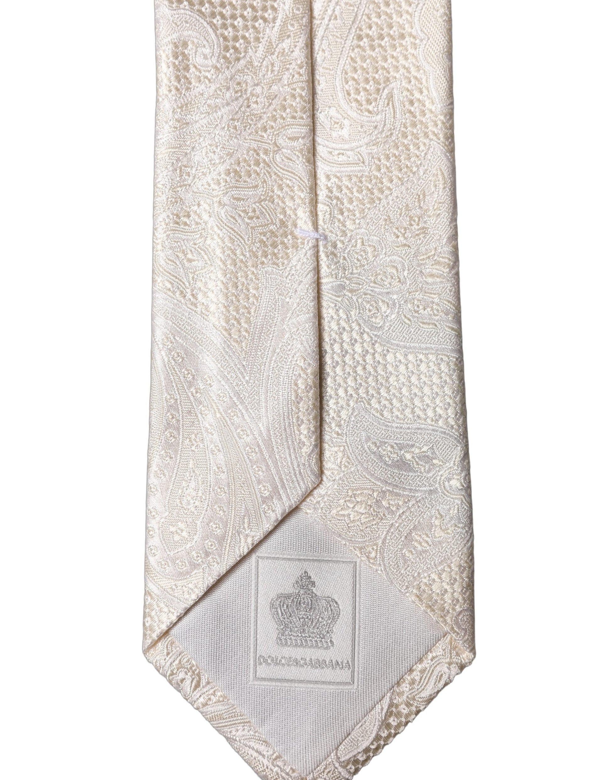 Dolce & Gabbana White Ties for Men detail view