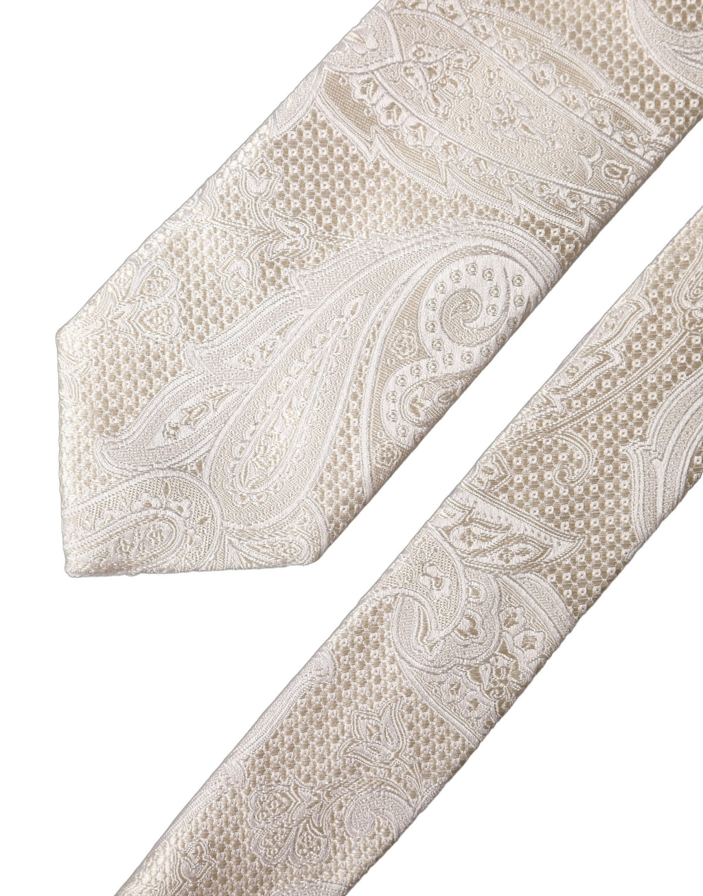Dolce & Gabbana White Ties for Men side view