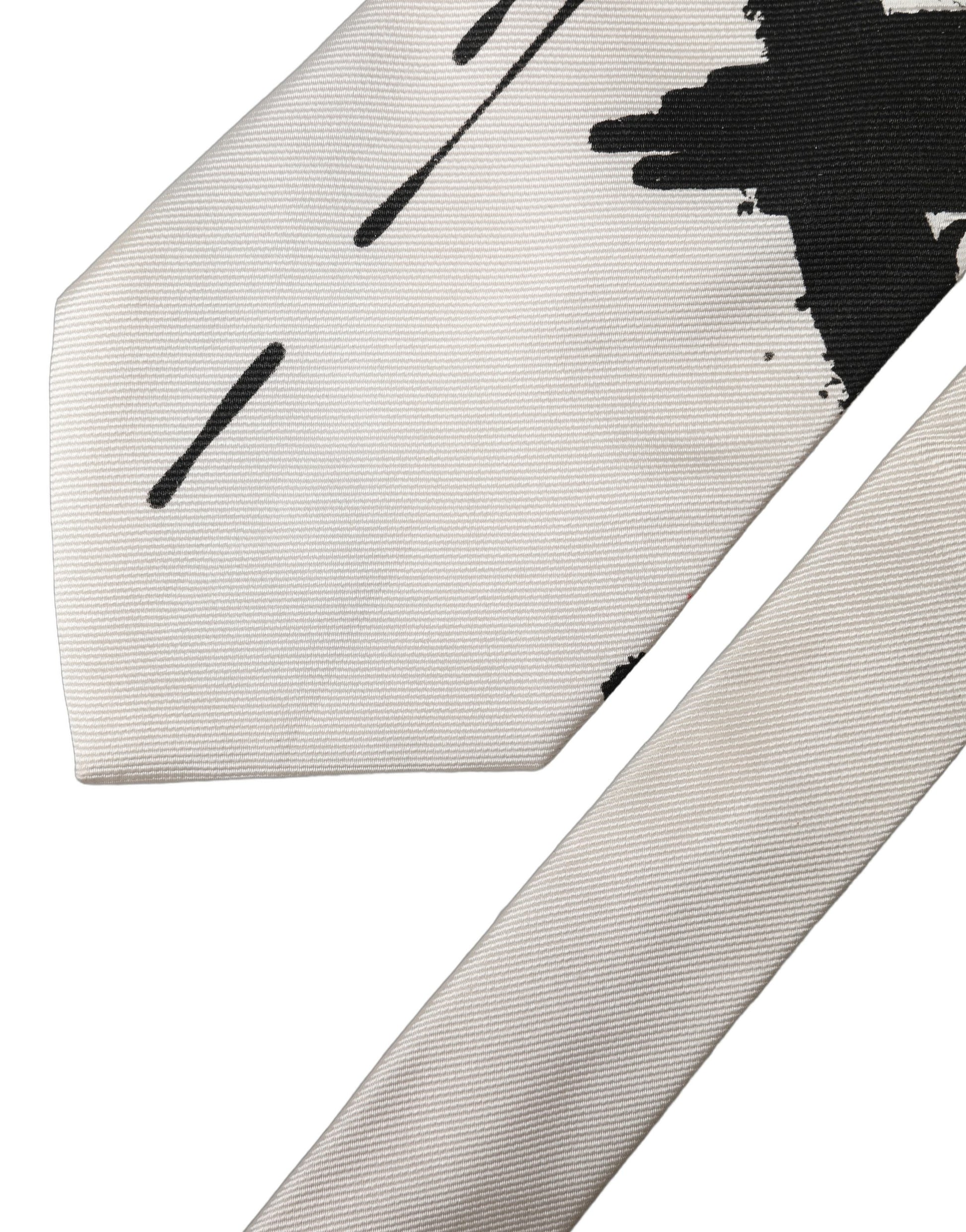 Dolce & Gabbana White Ties for Men detail view