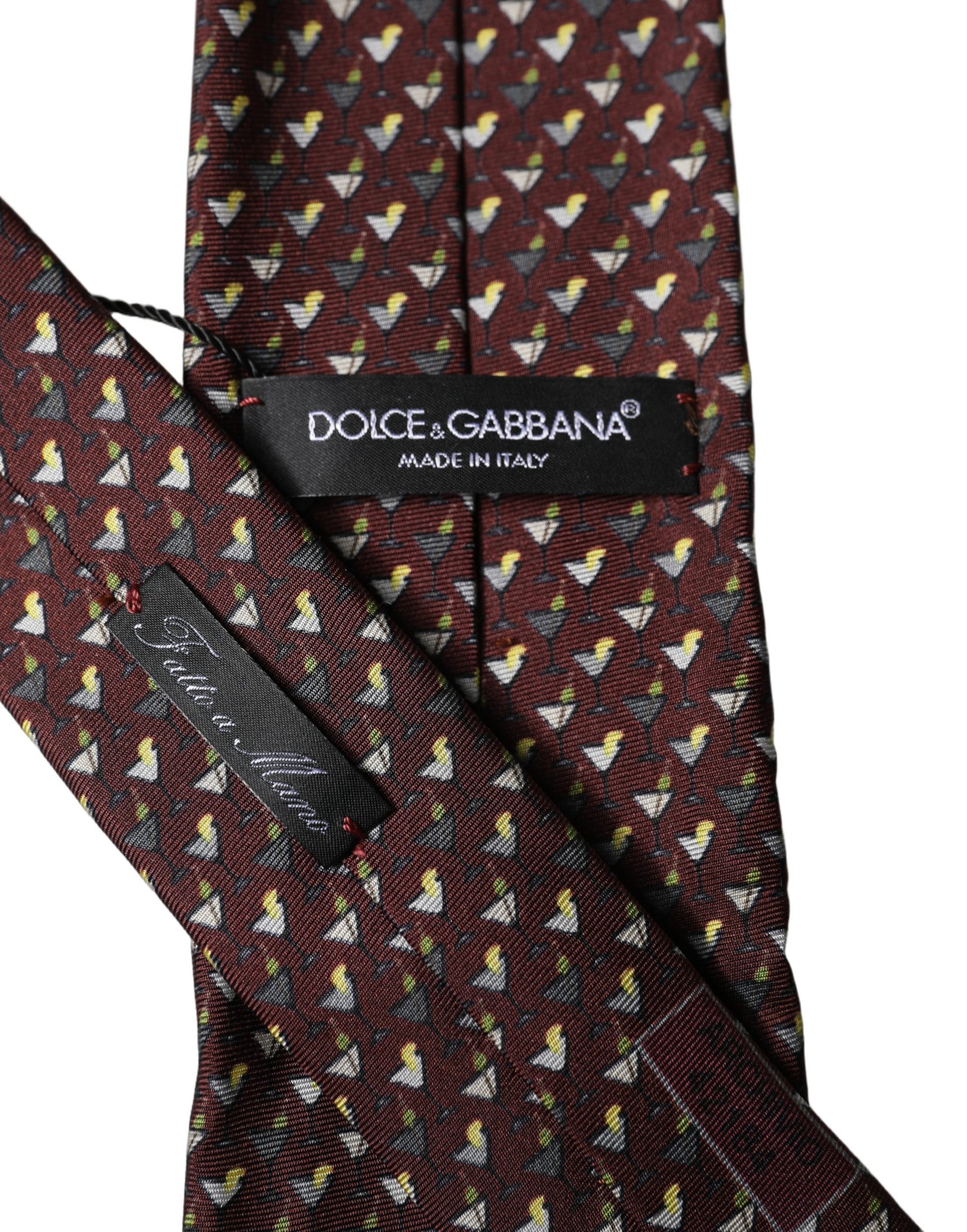 Dolce & Gabbana Red Ties for Men side view
