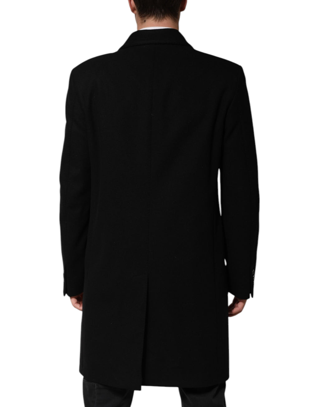 Dolce & Gabbana Black Trench Coats for Men side view