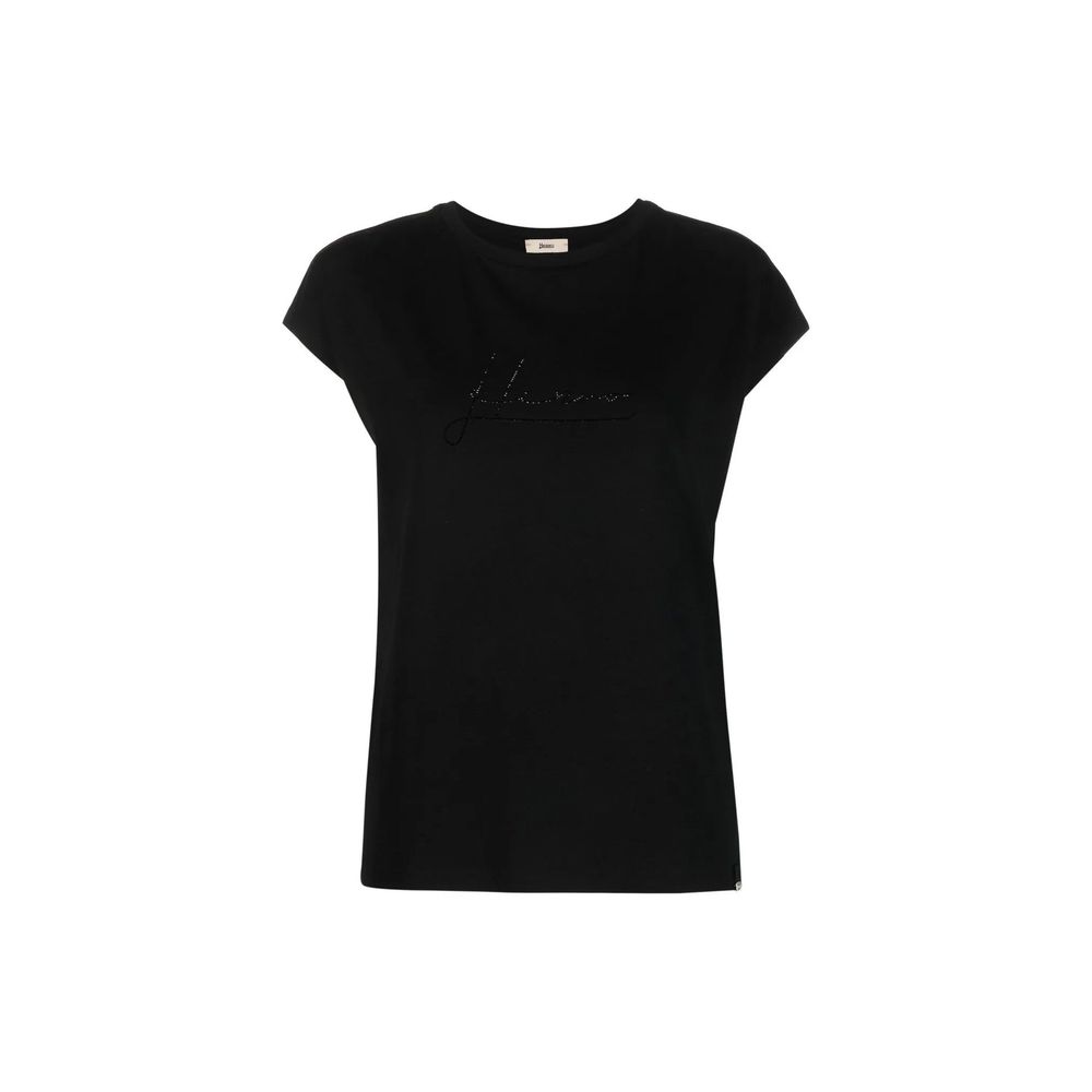 Herno Black T-Shirt for Women