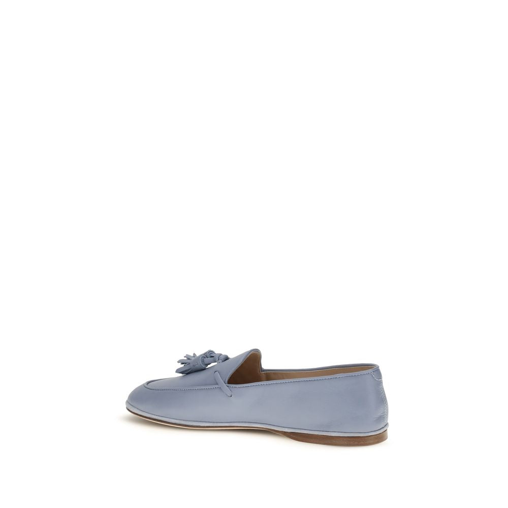Fratelli Rossetti Blue Slip On Loafers for Women detail view