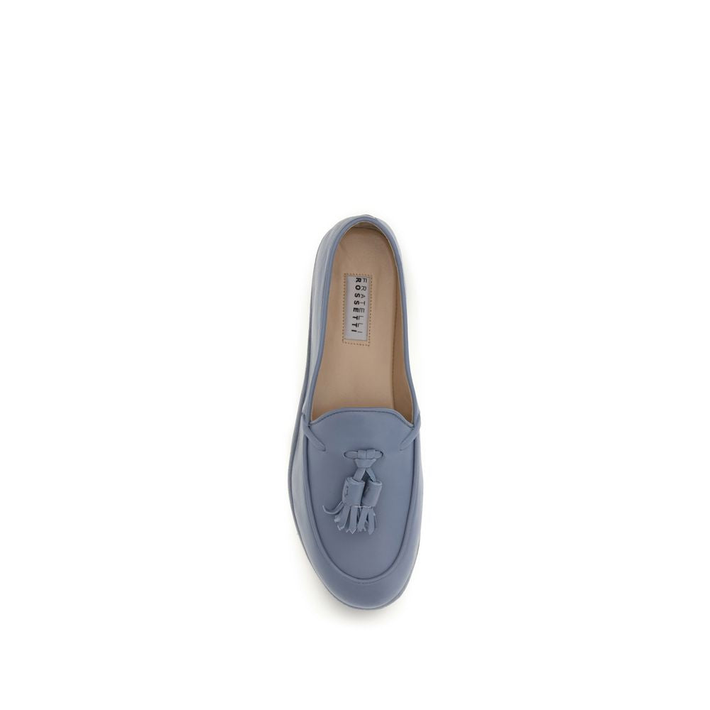 Fratelli Rossetti Blue Slip On Loafers for Women side view