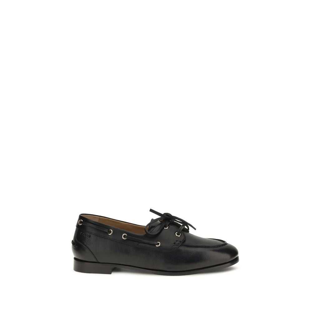 Mocassins à enfiler en cuir de veau noir Bally (Bos Taurus)
