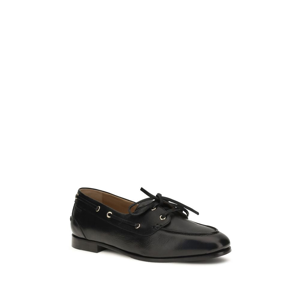 Mocassins à enfiler en cuir de veau noir Bally (Bos Taurus)