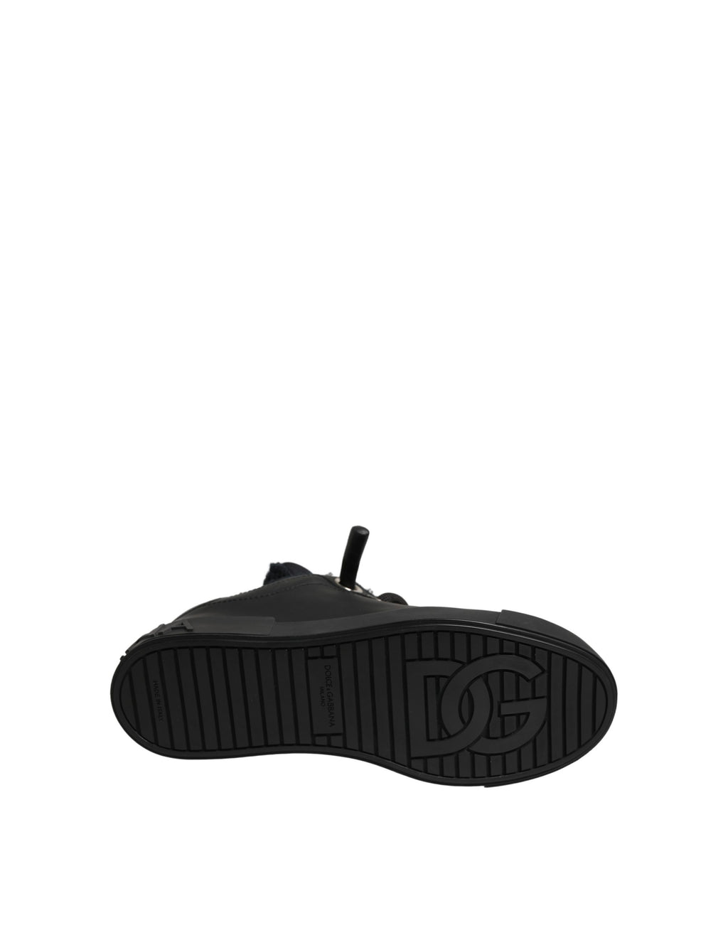 Chaussures Baskets Basses Portofino Dolce & Gabbana en Cuir Noir