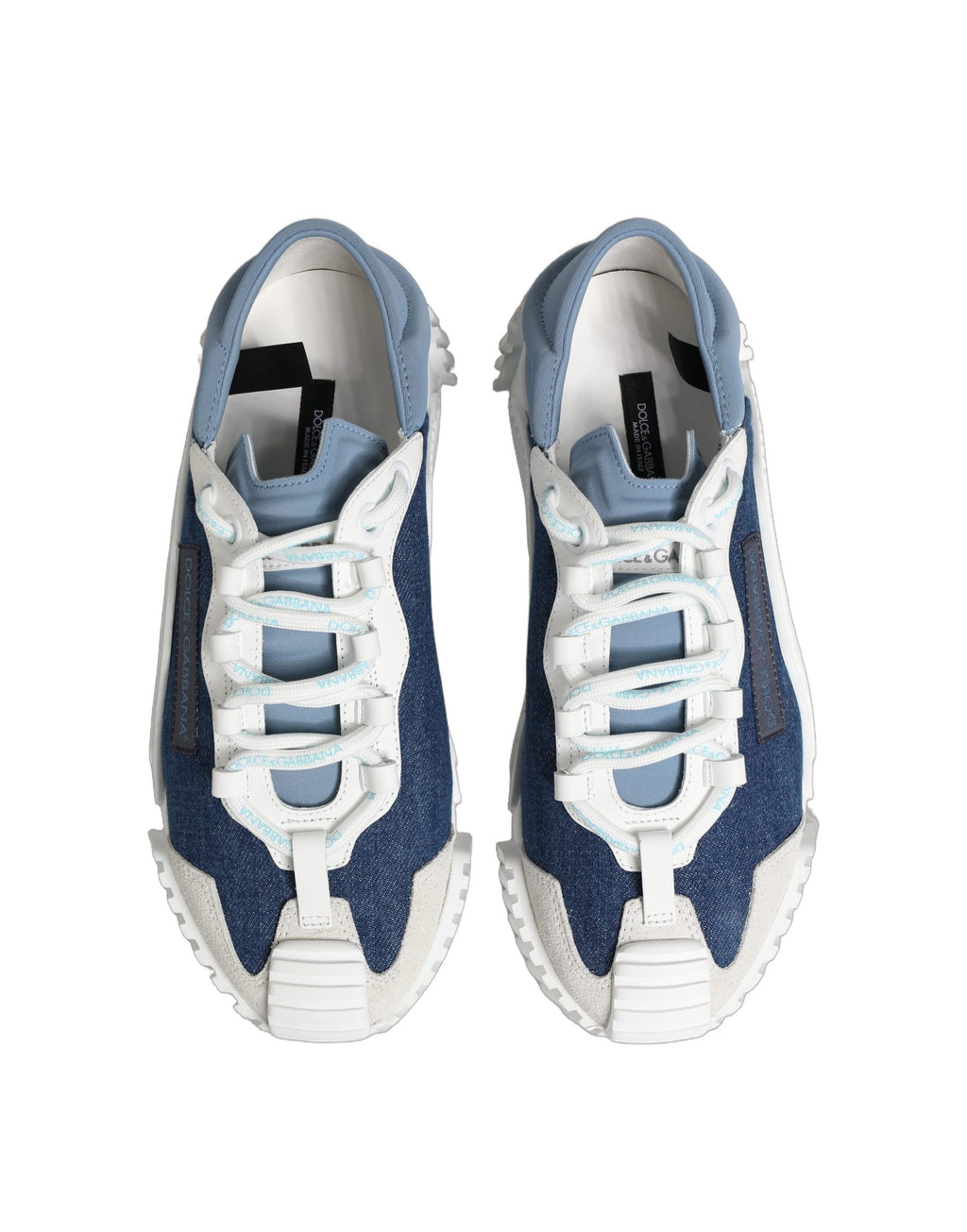 Dolce & Gabbana Blue Low Top Sneakers for Men side view