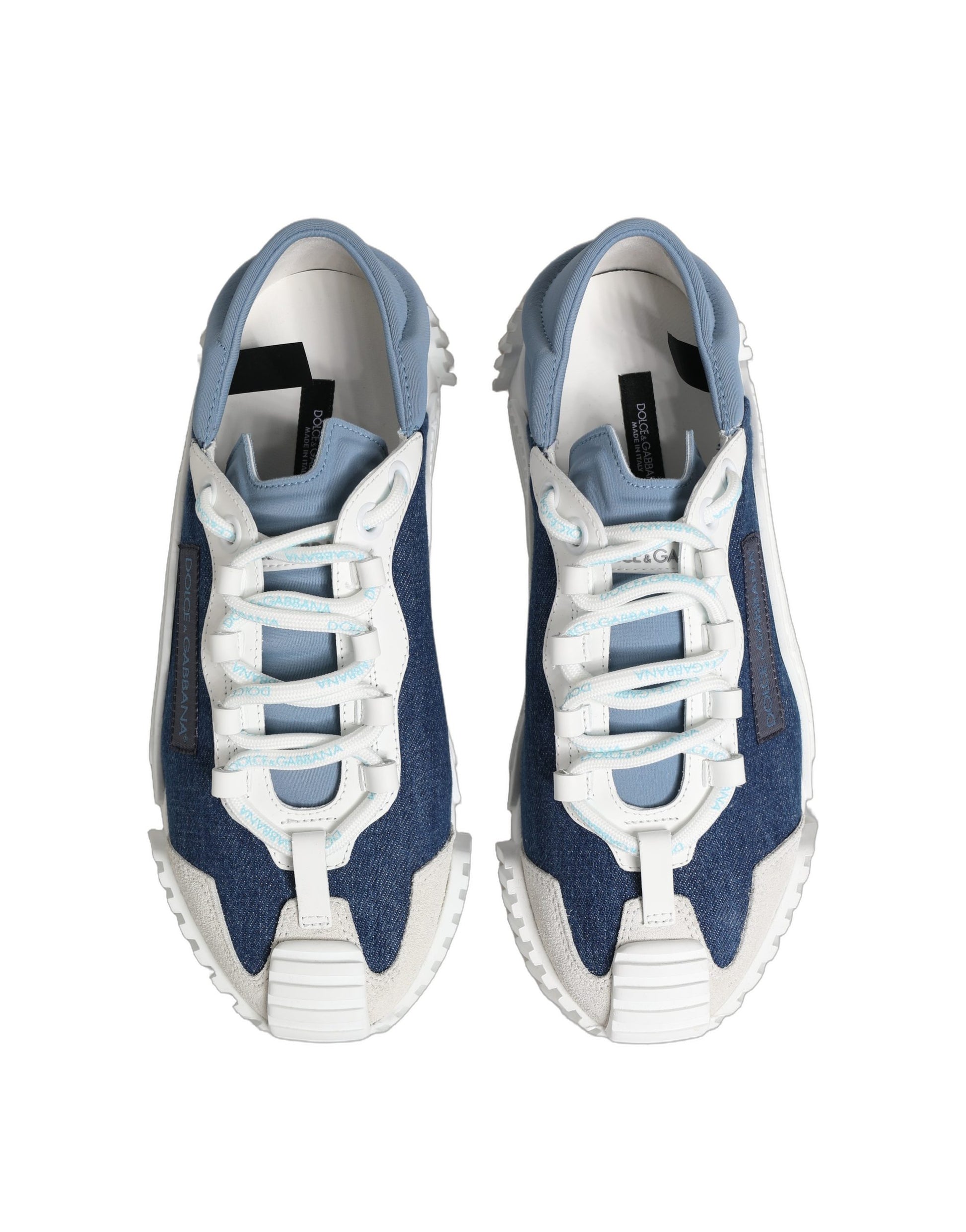 Dolce & Gabbana Blue Low Top Sneakers for Men side view