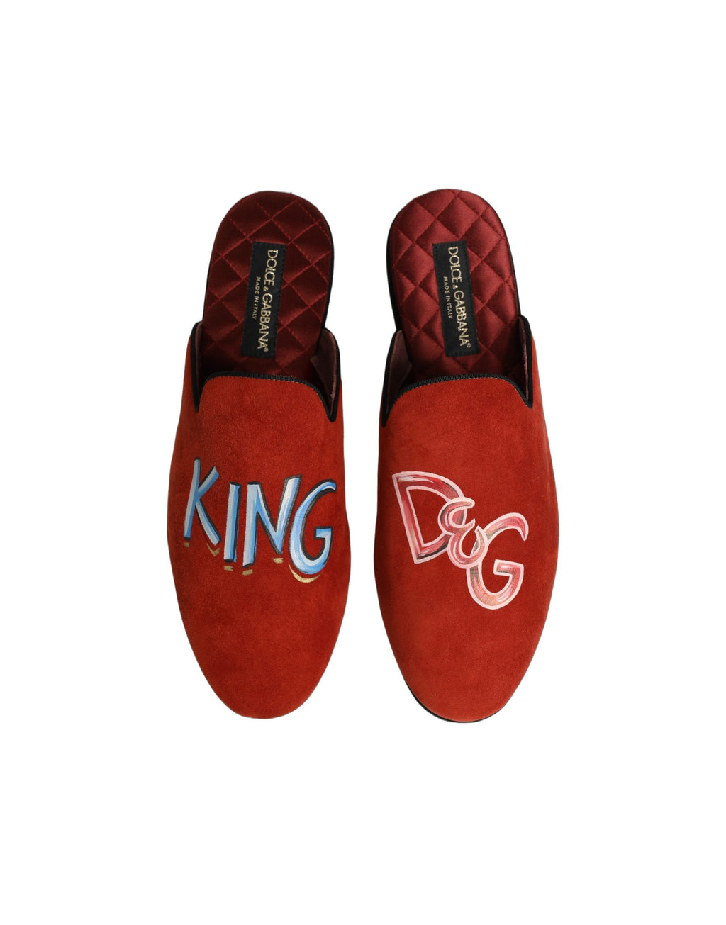 Dolce & Gabbana Red Slides for Men additional view