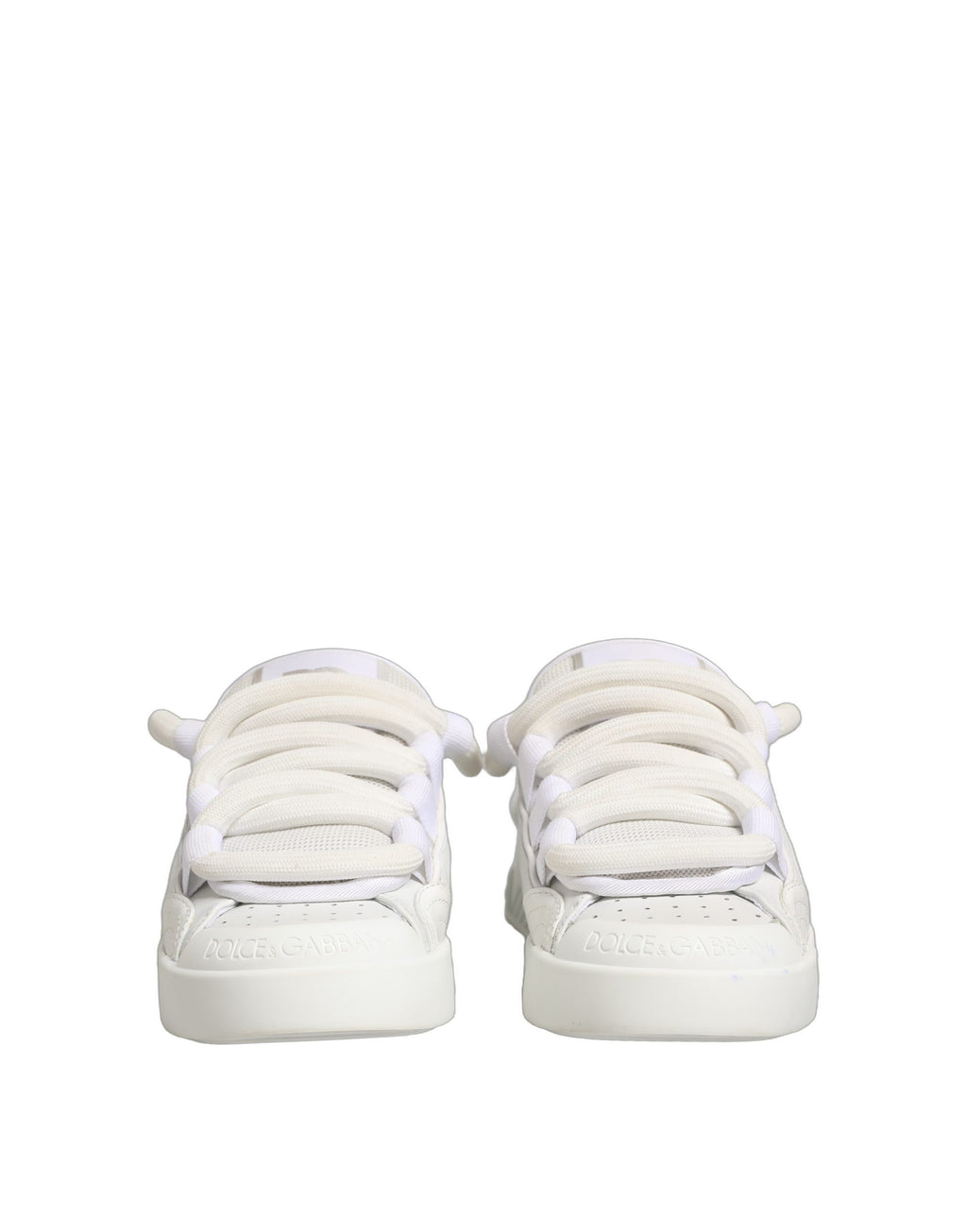 Dolce & Gabbana White Low Top Sneakers for Men detail view