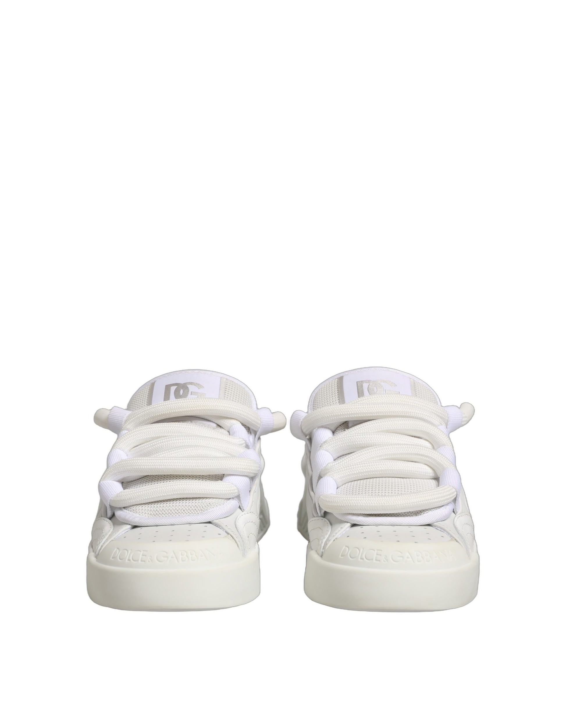 Dolce & Gabbana White Low Top Sneakers for Men detail view