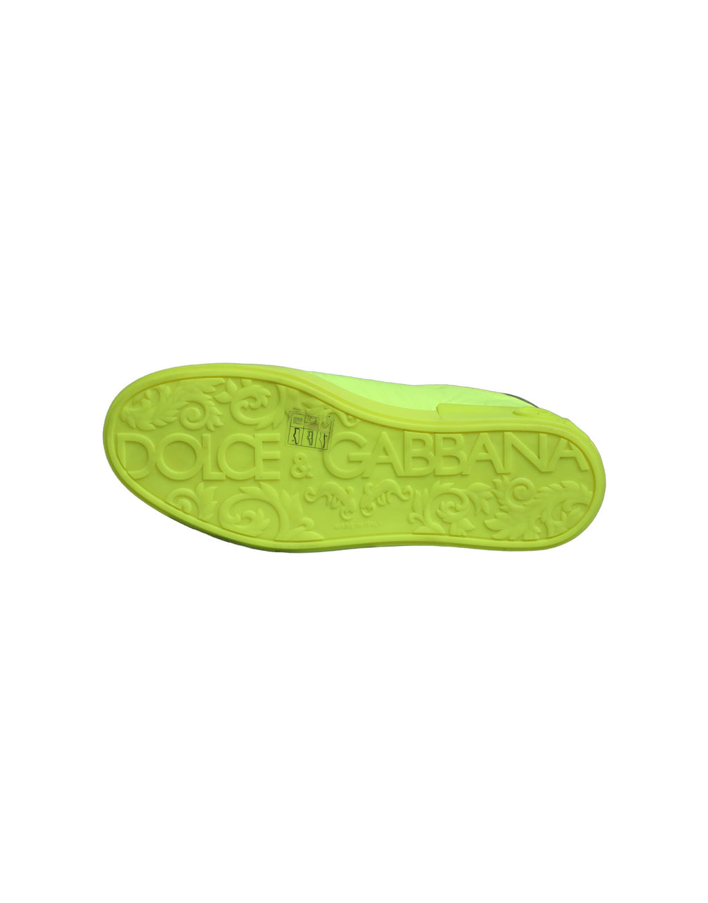 Chaussures baskets basses Portofino Dolce & Gabbana avec logo vert