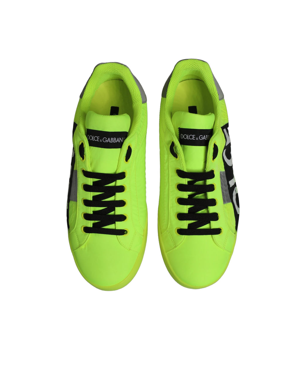 Chaussures baskets basses Portofino Dolce & Gabbana avec logo vert